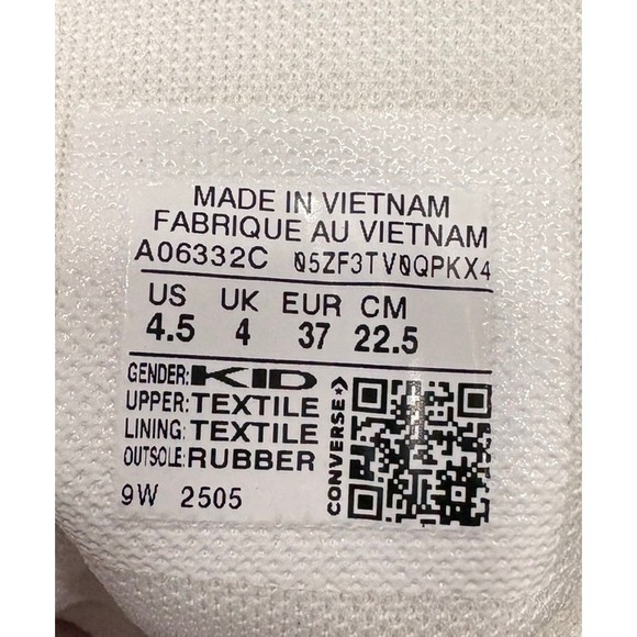 Converse Chuck Taylor Sneaker Girls 4.5 All Star Move Platform Sparkle A06332C - Picture 5 of 10